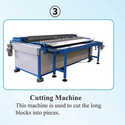 Macchina di fresatura continua automatica per spugne abrasive per lavaggio dei piatti