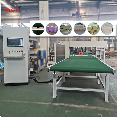 5 ruote filo veloce precisione PU schiuma macchina di taglio per la lana di roccia PIR EVA vertical cutter