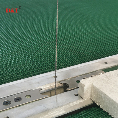 5 ruote filo veloce precisione PU schiuma macchina di taglio per la lana di roccia PIR EVA vertical cutter