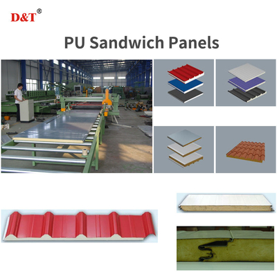 Eps Polyurethane PU Foam Sandwich Wall Panel Making Machine Linea di produzione continua di pannelli sandwich PU/PUR/PIR