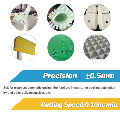 Cina Hot Sale CNC Oscillating Dual-Blade Machine di taglio di schiuma per taglio di forma di spugna morbida flessibile