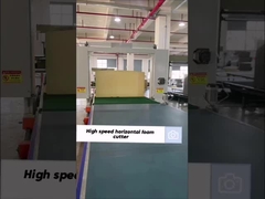 Macchina di taglio di schiuma rigida orizzontale a spugna CNC di buona qualità automatica